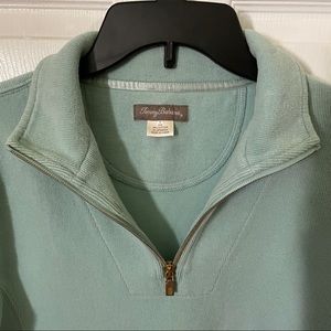 Tammy Bahama Women’s long sleeve pullover w/zipper; mint green; like new; warm